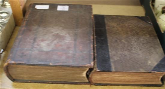 Leather bound bible & dictionary